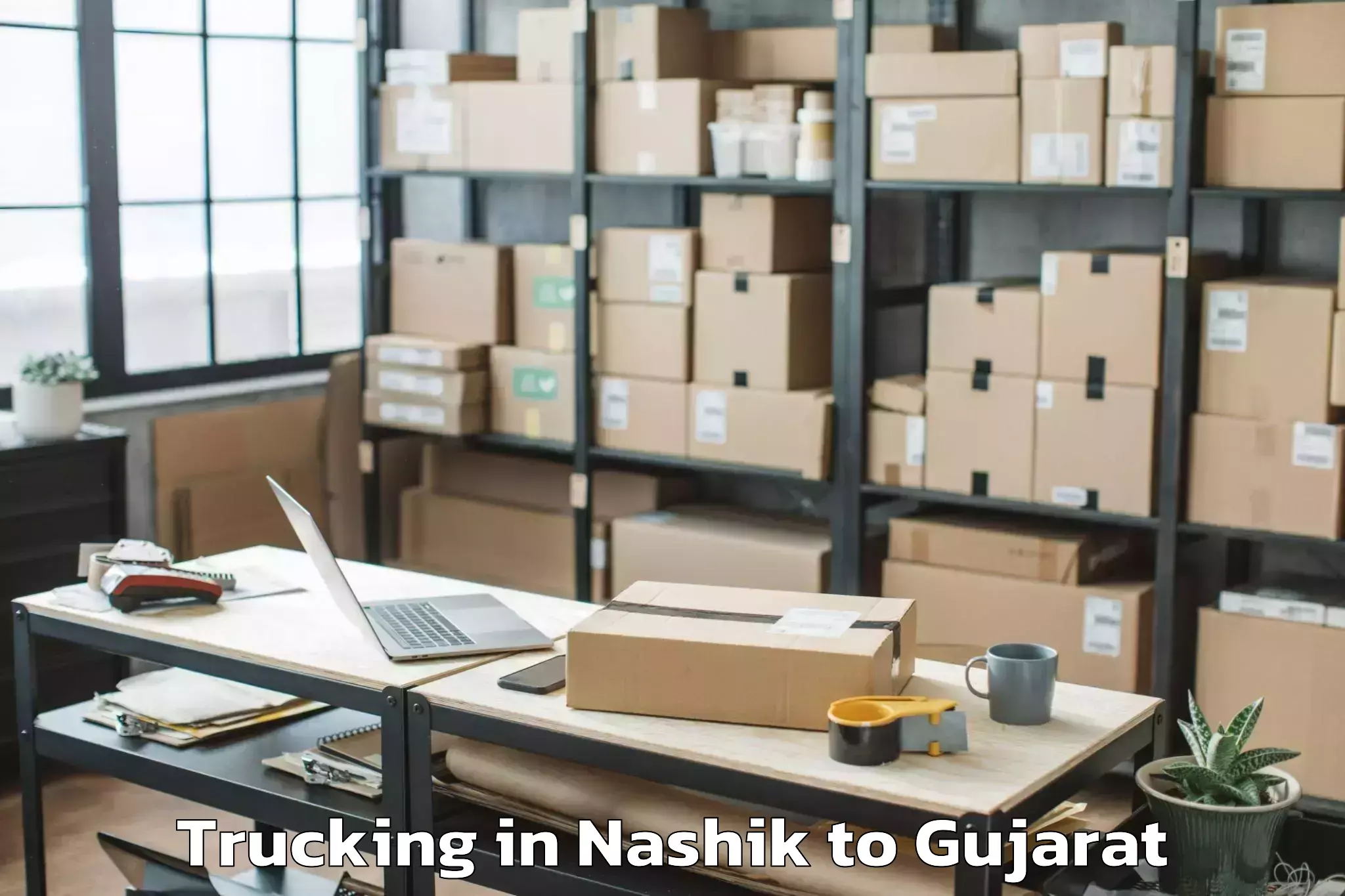 Book Nashik to Modasa Trucking